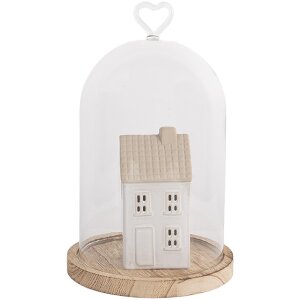 Campana de Cristal decorativa Clayre & Eef 6GL5360 Ø 14x22 cm