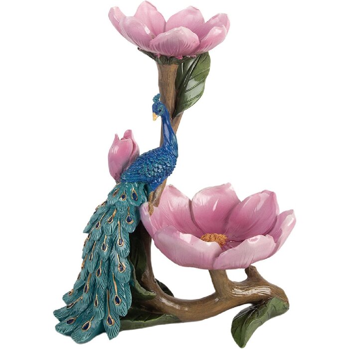 Clayre & Eef 6PR5799 Cuenco Decorativo 18x12x24 cm Azul-Rosa
