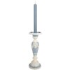Candelabro Clayre & Eef 6PR5801 Ø 10x27 cm Blanco y Azul