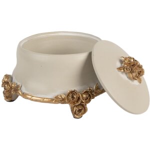 Joyero Clayre & Eef 6PR5802 Ø 14x9 cm Beige-Dorado
