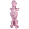 Decoración Perro (Caniche) Clayre & Eef 6PR5803 13x17x33 cm Rosa
