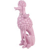 Decoración Perro (Caniche) Clayre & Eef 6PR5803 13x17x33 cm Rosa