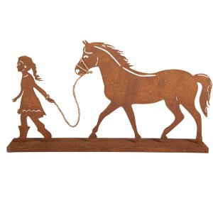 Decoración Niño con Caballo Clayre & Eef 6Y5929 42x7x22 cm
