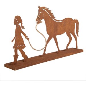 Decoración Niño con Caballo Clayre & Eef 6Y5929 42x7x22 cm