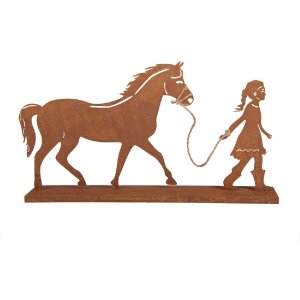 Decoración Niño con Caballo Clayre & Eef 6Y5929 42x7x22 cm