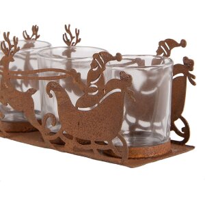 Clayre & Eef 6Y5937 Candelabro Trineo Navideño...