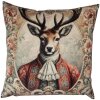 Funda de cojín Clayre & Eef CPA21 45x45 cm beige-marrón