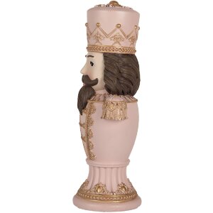 Clayre & Eef 6PR5366 Decoración Cascanueces Rosa 16x10x30 cm