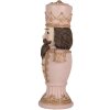 Clayre & Eef 6PR5366 Decoración Cascanueces Rosa 16x10x30 cm