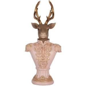 Busto decorativo de ciervo Clayre & Eef 6PR5370 16x14x36 cm