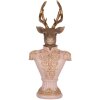 Busto decorativo de ciervo Clayre & Eef 6PR5370 16x14x36 cm
