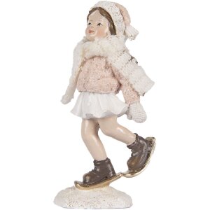 Decoración Niña Clayre & Eef 6PR5372 4x3x10 cm