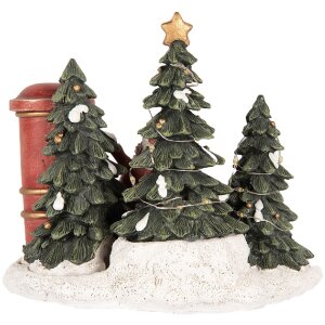 Clayre & Eef 6PR5373 Decoración Niño en el Buzón LED 16x12x14 cm