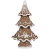Clayre & Eef 6PR5393 Decoración Árbol de Navidad 7x5x11 cm Marrón-Blanco