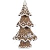 Clayre & Eef 6PR5393 Decoración Árbol de Navidad 7x5x11 cm Marrón-Blanco