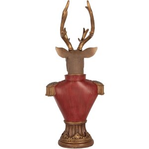 Busto decorativo de ciervo Clayre & Eef 6PR5394 16x14x36 cm