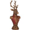 Busto decorativo de ciervo Clayre & Eef 6PR5394 16x14x36 cm