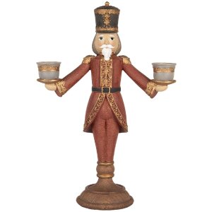 Candelabro Cascanueces Clayre & Eef 6PR5397 21x9x30...