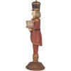 Candelabro Cascanueces Clayre & Eef 6PR5397 21x9x30 cm Rojo y Dorado