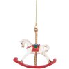 Clayre & Eef 6PR5413 Colgante Decorativo Caballo Balancín 8x2x7 cm