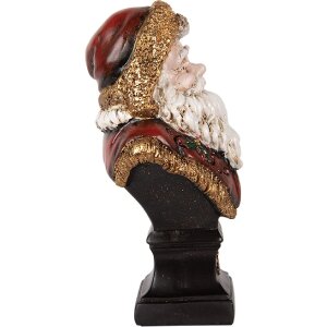 Busto Decorativo Papá Noel Clayre & Eef 6PR5589 10x8x17 cm rojo