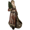 Decoración Papá Noel Clayre & Eef 6PR5590 24x17x47 cm Rojo y Dorado