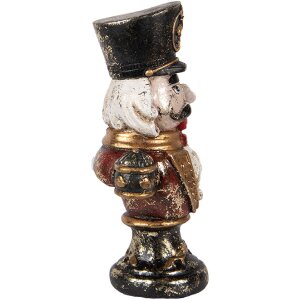 Busto Decorativo Cascanueces Clayre & Eef 6PR5591 Rojo 9x6x15 cm