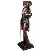 Candelabro de oveja Clayre & Eef 6PR5592 13x10x35 cm Marrón y Azul