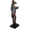 Candelabro de oveja Clayre & Eef 6PR5592 13x10x35 cm Marrón y Azul