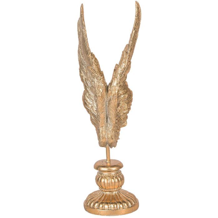 Alas Decorativas Clayre & Eef 6PR5685 10x10x33 cm Dorado