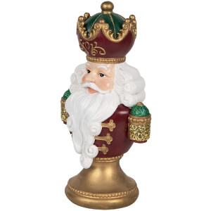 Busto Decorativo de Papá Noel con LED Clayre & Eef 6PR5694 15x10x26 cm