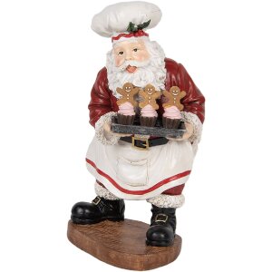 Decoración Papá Noel Clayre & Eef 6PR5695 17x16x28 cm Rojo