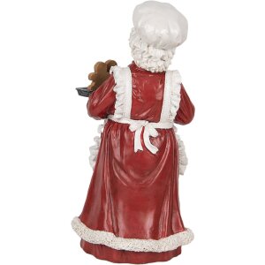 Clayre & Eef 6PR5696 Decoración Señora de Invierno 15x15x30 cm