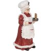 Clayre & Eef 6PR5696 Decoración Señora de Invierno 15x15x30 cm