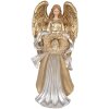 Decoración Ángel Clayre & Eef 6PR5697 16x13x35 cm Dorado Plateado