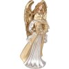 Decoración Ángel Clayre & Eef 6PR5697 16x13x35 cm Dorado Plateado