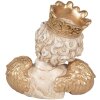 Clayre & Eef 6PR5698 Decoración Ángel 21x12x22 cm Beige-Dorado