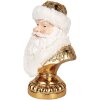 Busto de decoración Papá Noel Clayre & Eef 6PR5699 23x15x32 cm Blanco-Dorado