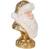Busto de decoración Papá Noel Clayre & Eef 6PR5699 23x15x32 cm Blanco-Dorado