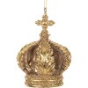 Clayre & Eef 6PR5701 Adorno Colgante Corona Ø 7x9 cm Dorado