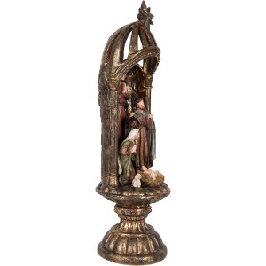 Grupo Navideño Clayre & Eef 6PR5702 Ø 14x43 cm Dorado Marrón