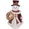Decoración Muñeco de Nieve Clayre & Eef 6PR5703 15x14x24 cm