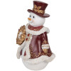 Decoración Muñeco de Nieve Clayre & Eef 6PR5703 15x14x24 cm