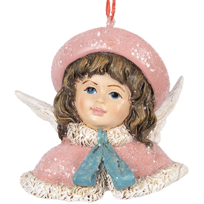 Clayre & Eef 6PR5706 Adorno colgante Ángel 8x7x7 cm