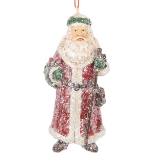 Adorno de Navidad Papá Noel Clayre & Eef 6PR5708 5x4x12 cm