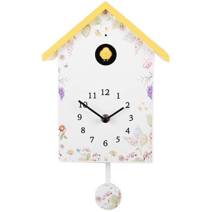 Reloj de pared Clayre & Eef 6KL0839 20x10x26 cm Funciona con 3 pilas AA