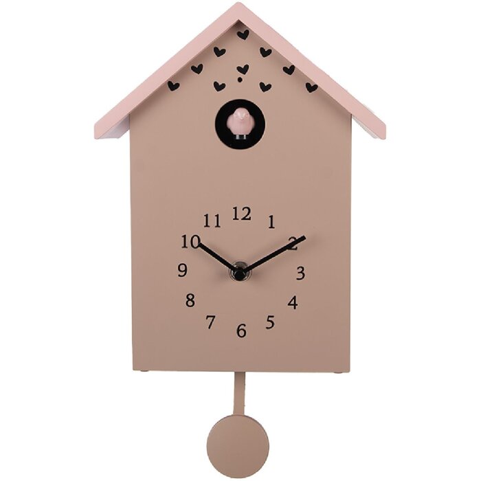 Reloj de pared Clayre & Eef 6KL0840 20x10x26 cm Funciona con 3 pilas AA