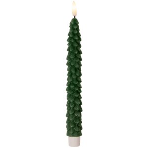 Clayre & Eef 6CA0001DGR Juego de 2 Velas con LED...