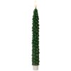 Clayre & Eef 6CA0001DGR Juego de 2 Velas con LED Verde Ø 3x25 cm