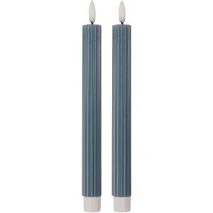Clayre & Eef 6CA0002BL Juego de 2 velas LED Ø...